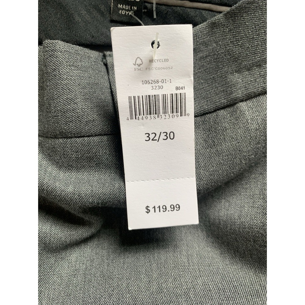 Banana Republic 32X30‎  Tailored Slim Fit Grey Pant NWT - Picture 3 of 11